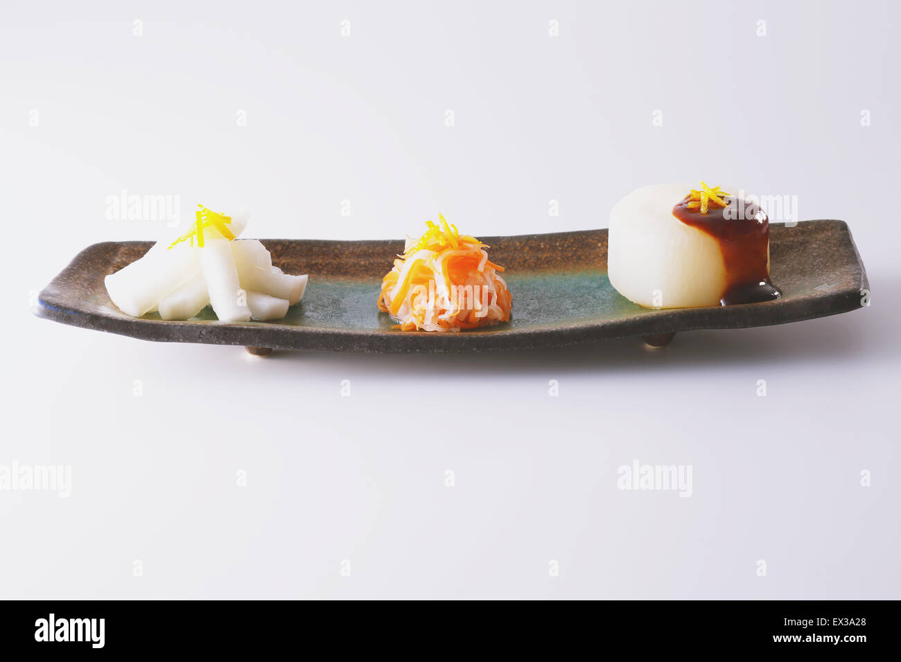 Japanese style radish dish Stock Photo Alamy