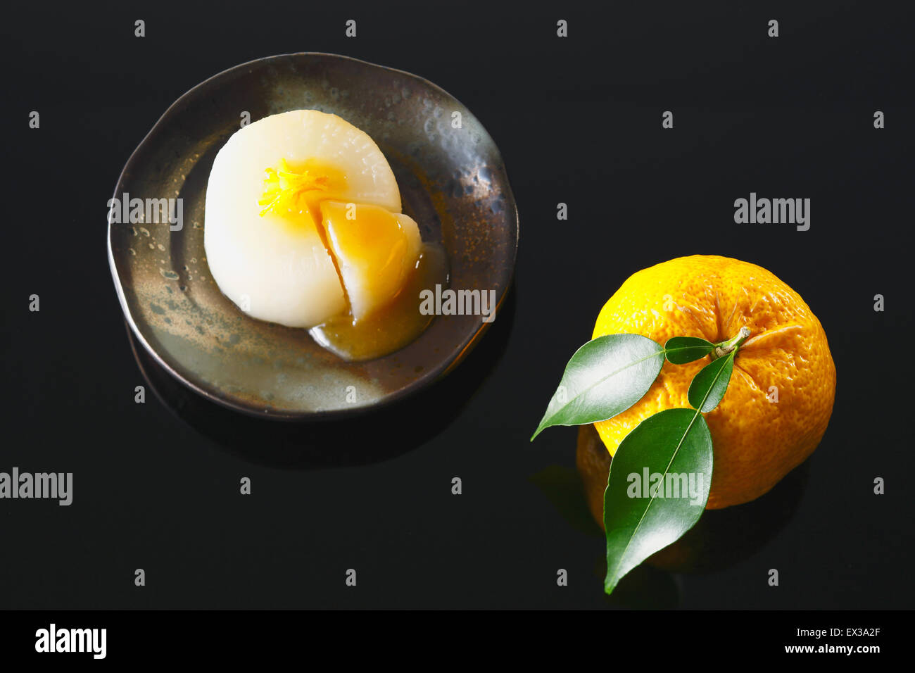 Japanese style radish dish Stock Photo Alamy