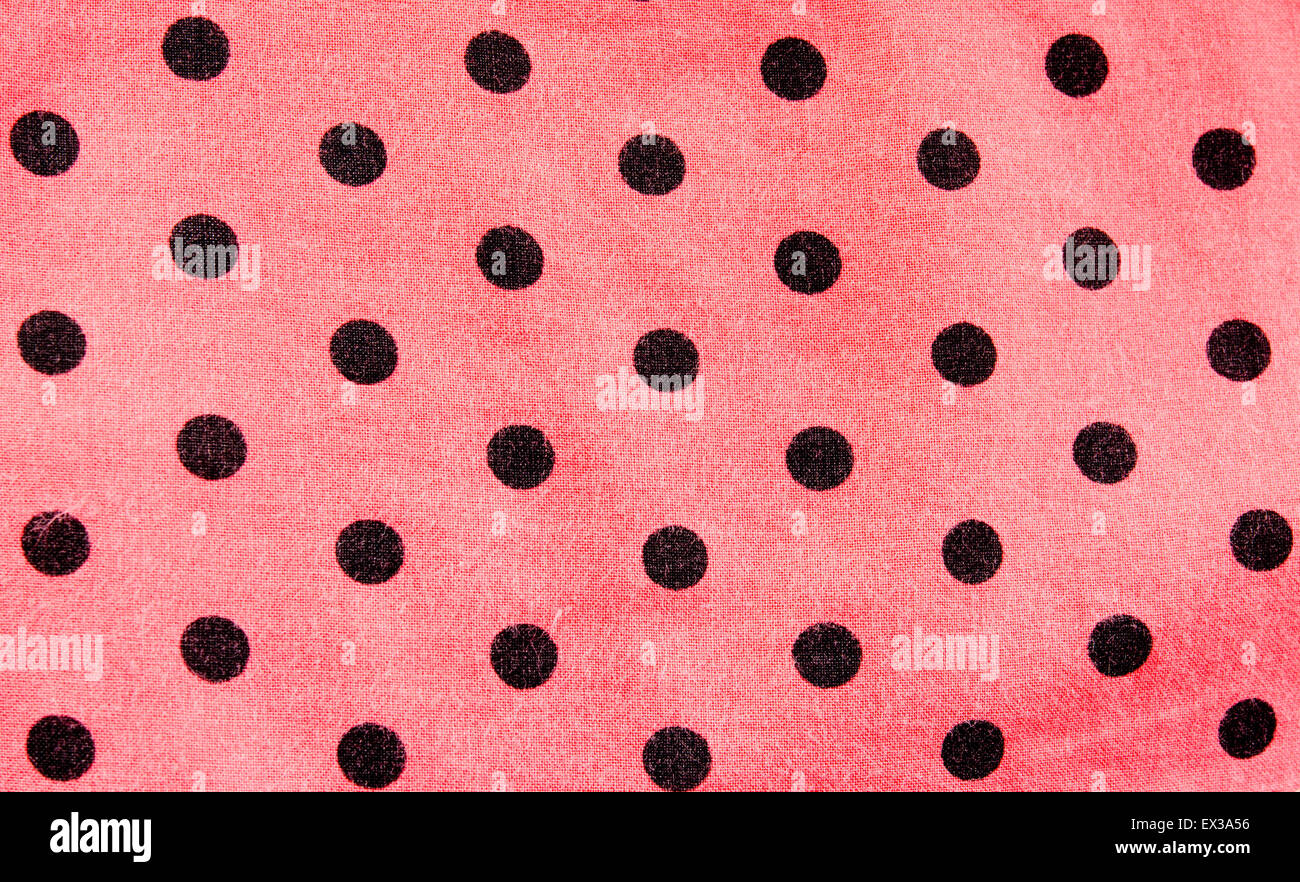 Pink polka dot fabric for background Stock Photo Alamy