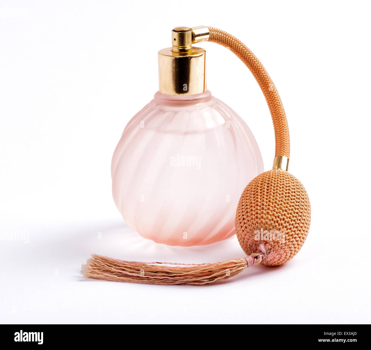 Classic perfume bottle with an atomizer pump for spraying the scent