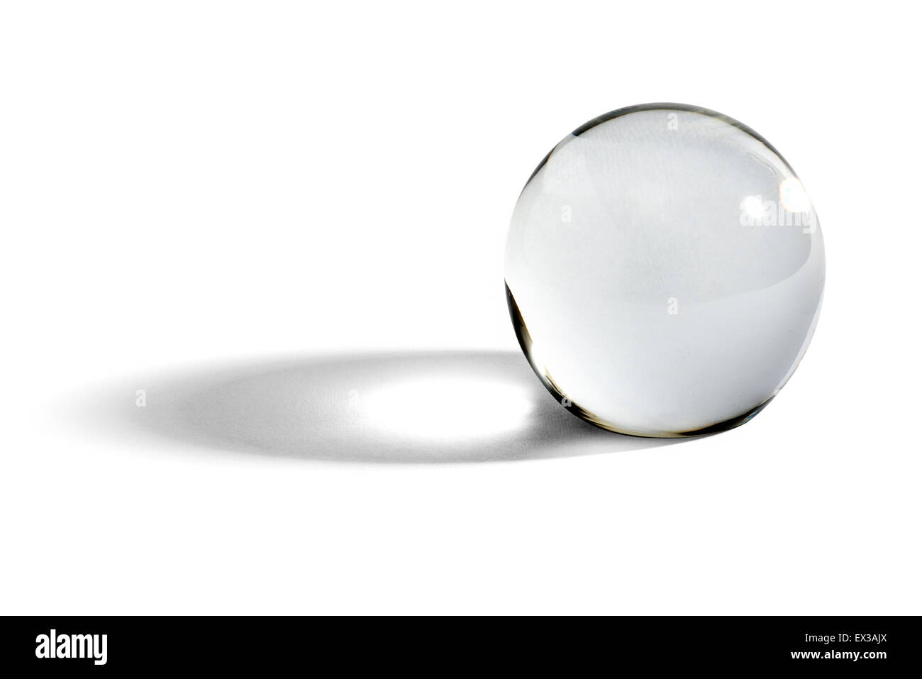 Glass ball or orb for fortunetelling Stock Photo