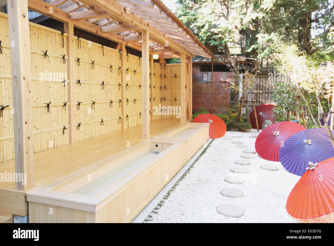 Foot spa in Kawagoe, Japan Stock Photo Alamy