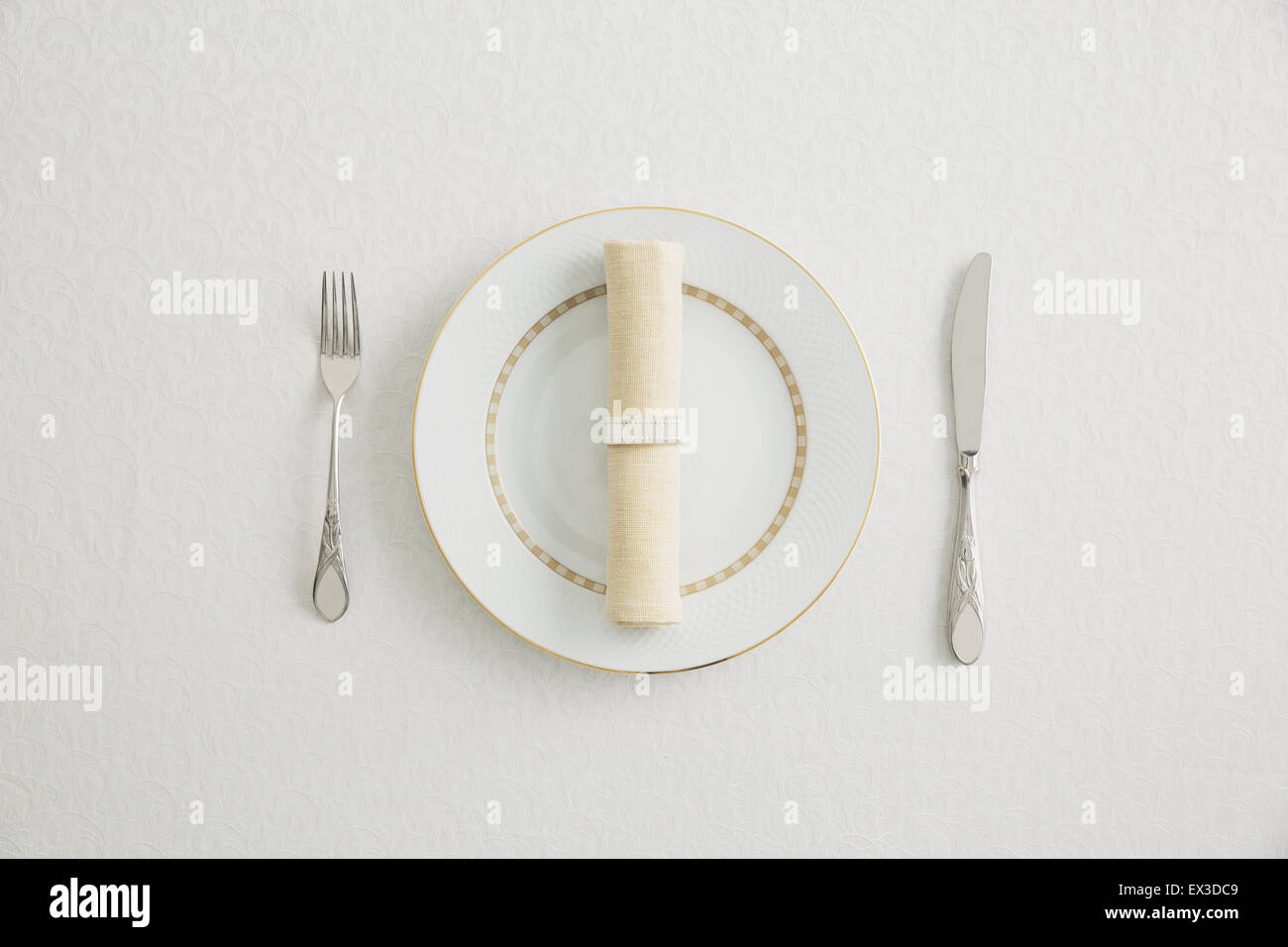 Stylish table setting Stock Photo - Alamy
