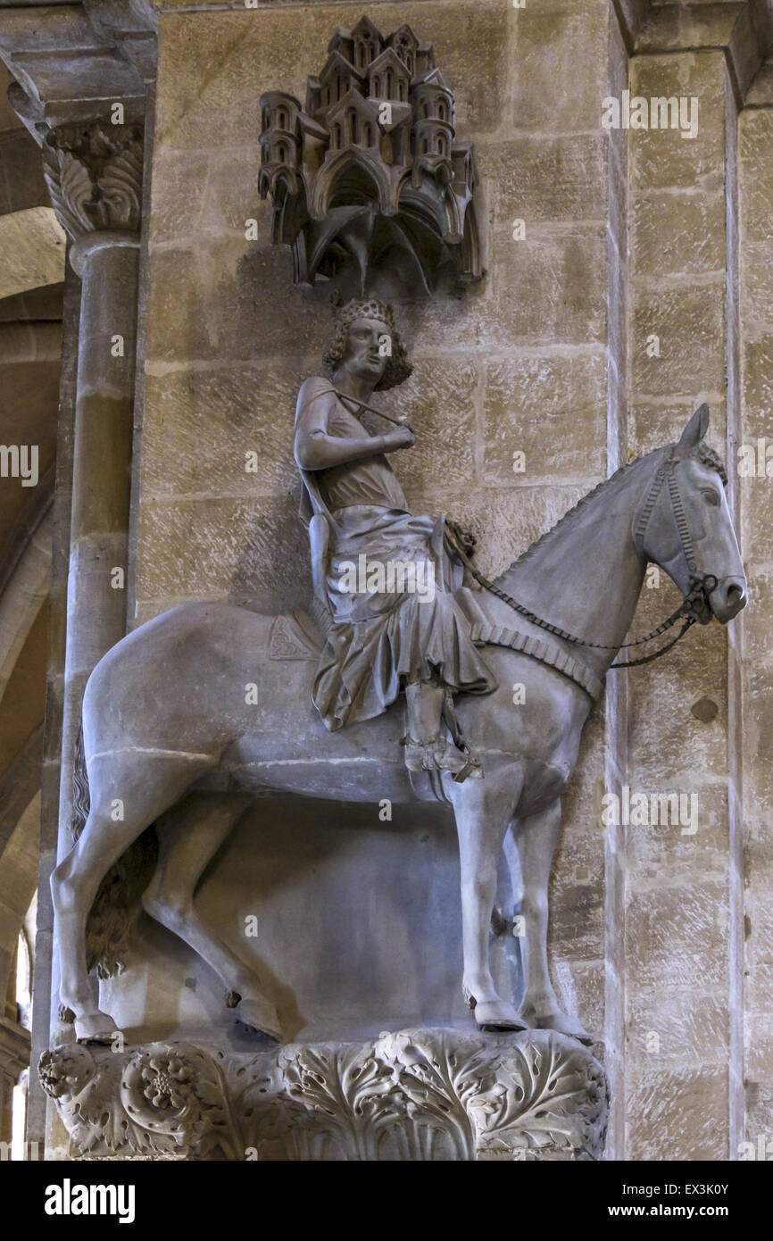 Bamberg horseman, sculpture at Bamberg Cathedral, Bamberg, Upper