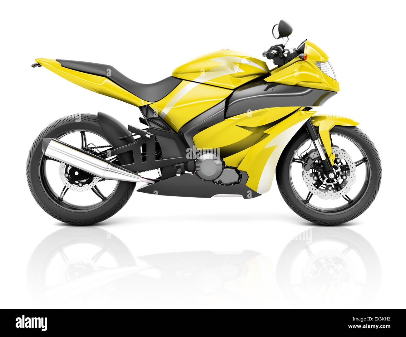 Yellow motorbike hi-res stock photography and images - Alamy