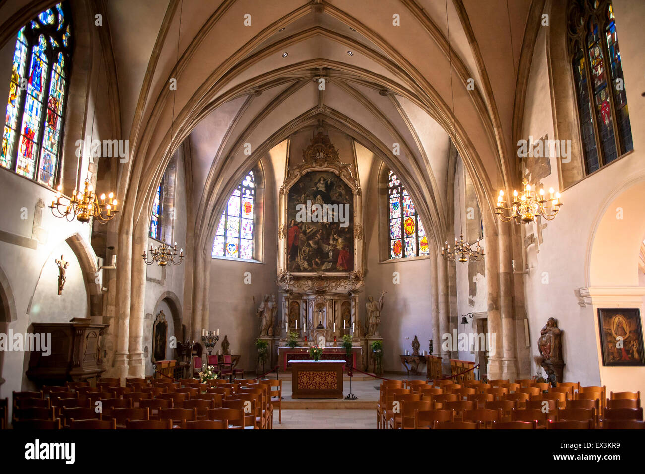 LUX, Luxembourg, city of Luxembourg, inside the church St. Michel. LUX