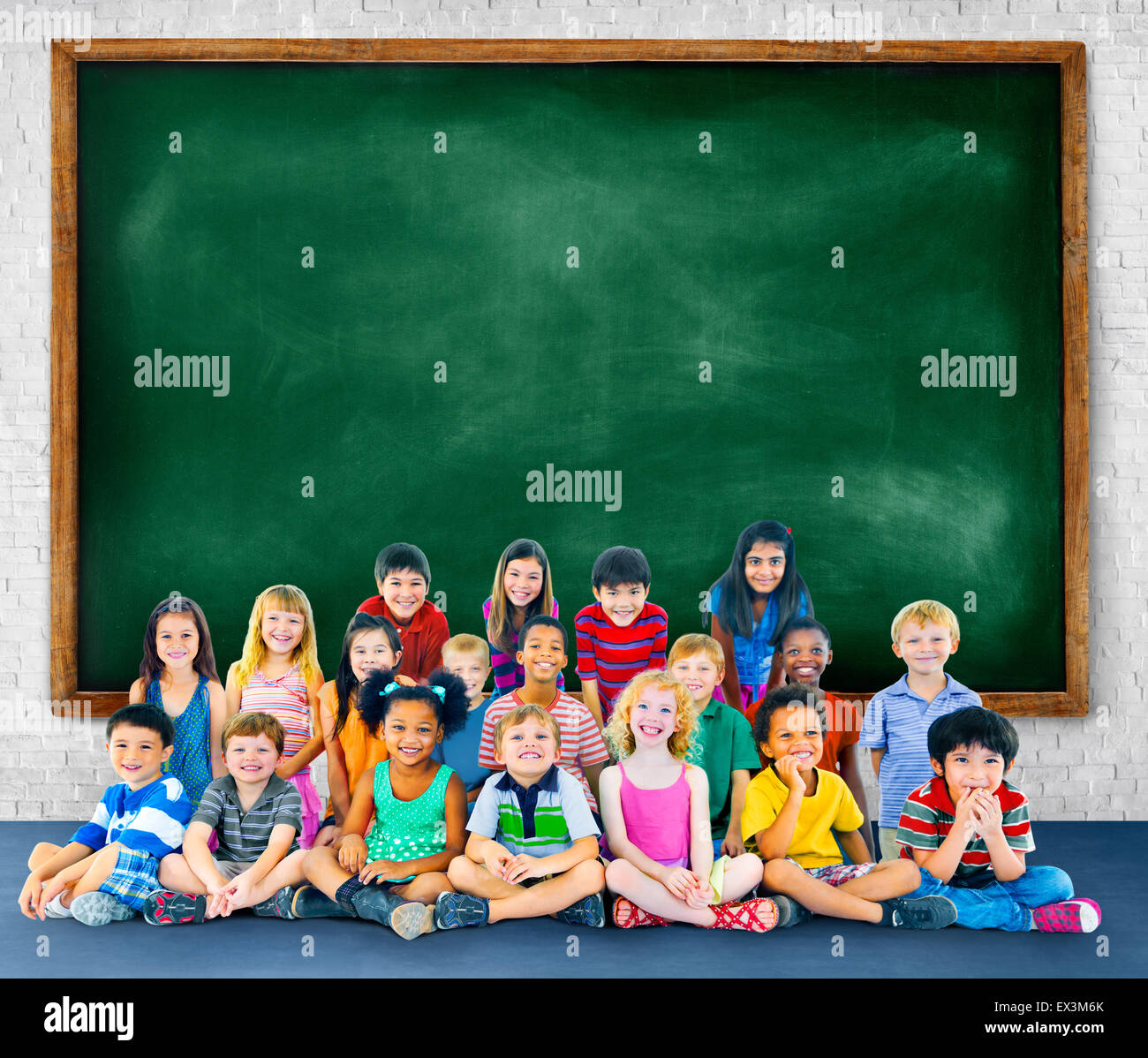 Children Kids Childhood Friendship Happiness Diversity Concept Stock ...