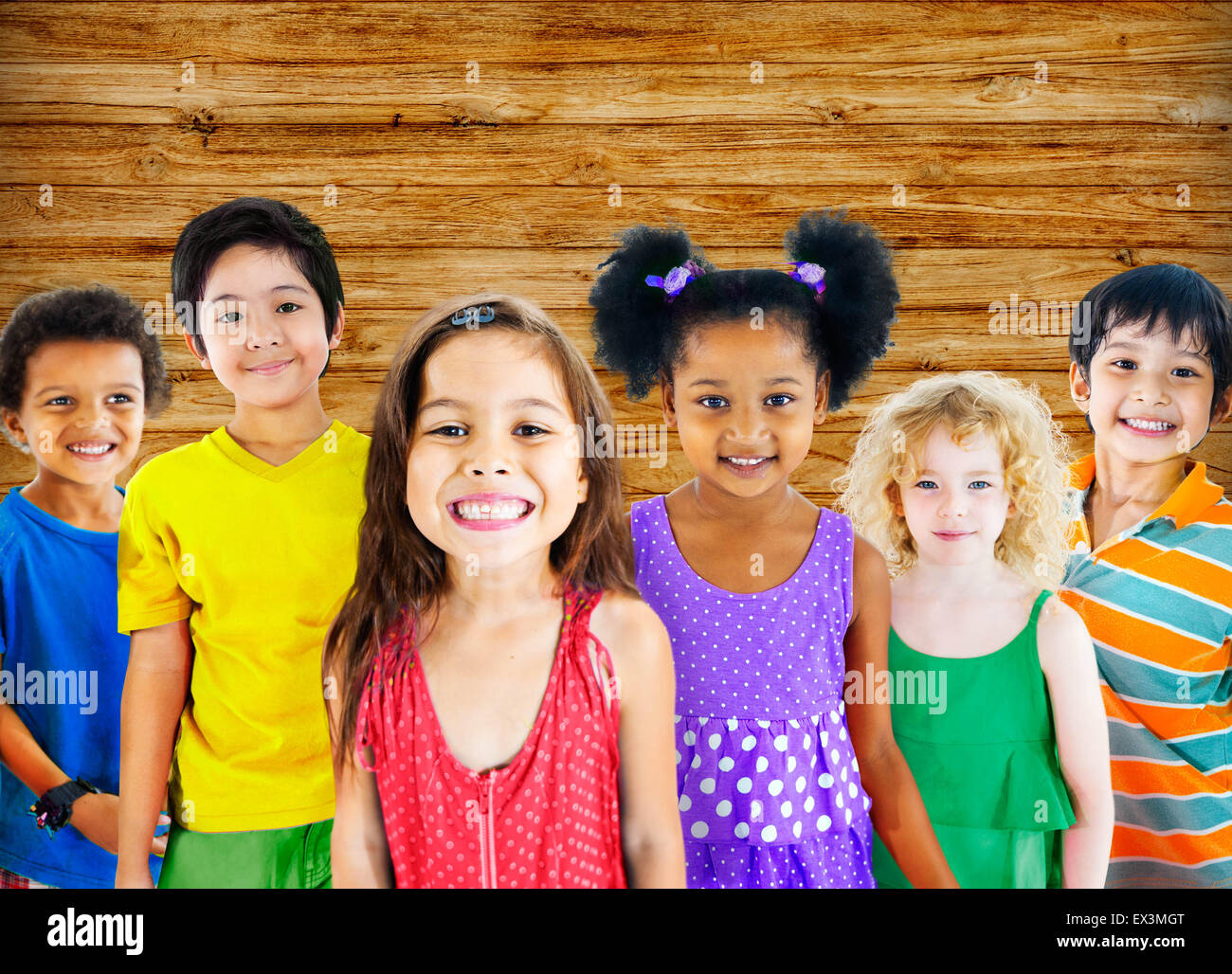 Kids Children Diversity Happiness Group Cheerful Concept Stock Photo ...