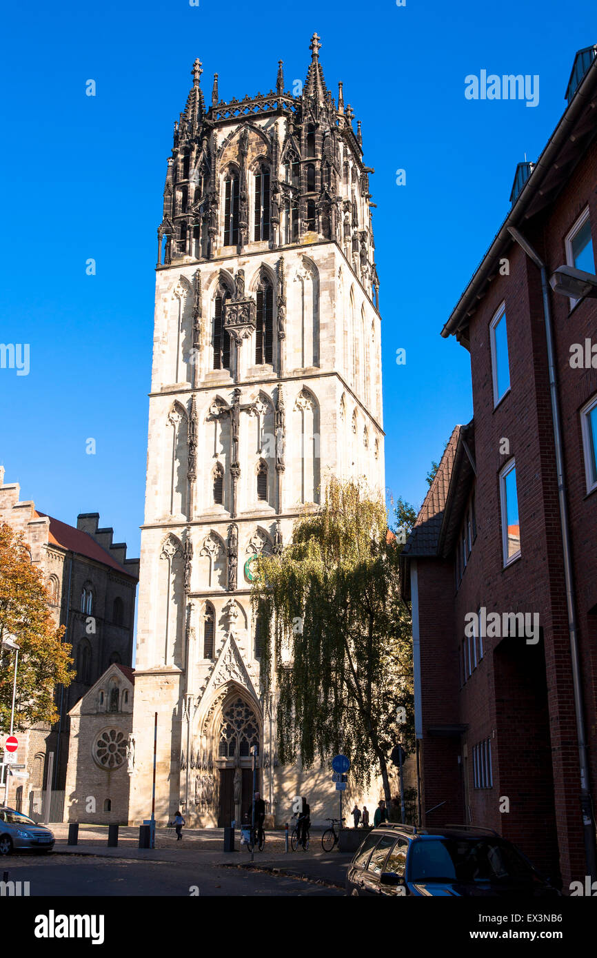 DEU, Germany, North Rhine-Westphalia, Muenster, the Liebfrauen Ueberwasser church.  DEU, Deutschland, Nordrhein-Westfalen, Muens Stock Photo