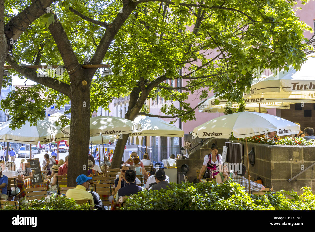 Biergarten, Beer Garden, Nuremberg, Franconia, Bavaria, Germany, Europe  Stock Photo - Alamy