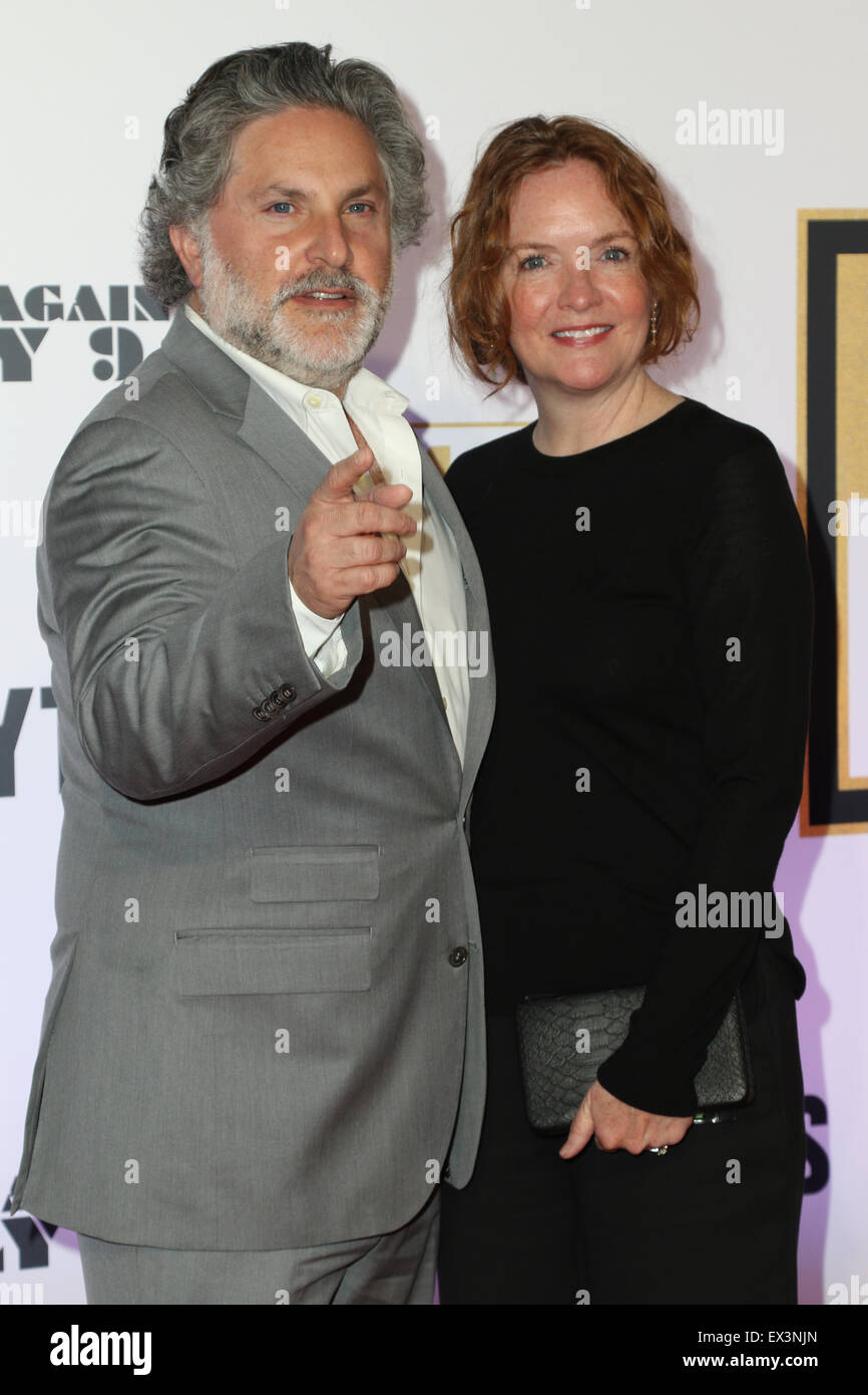 Sydney, Australia. 6 July 2015. Director Greg Jacobs and wife Heather Jacobs arrive on the red