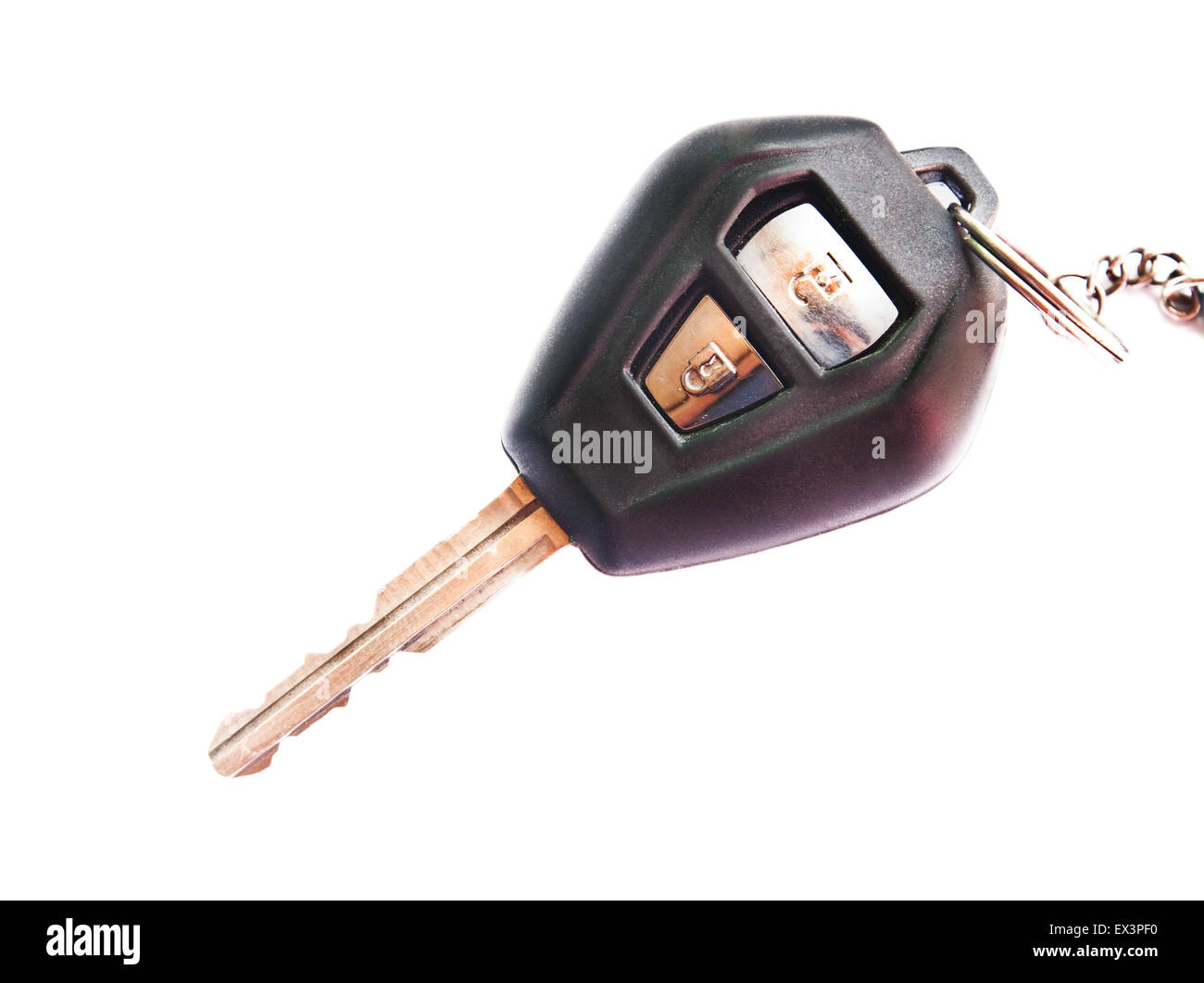 Key of car, Object isolated on a white background Stock Photo