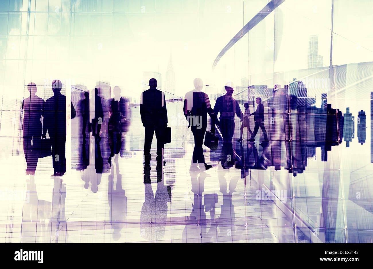 Business People Commuter City Life Busy Concept Stock Photo - Alamy