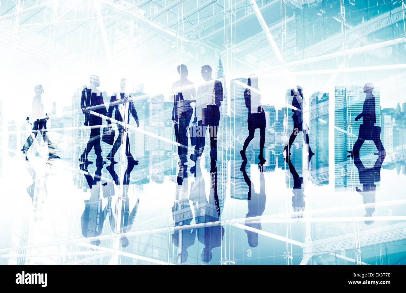Business People Commuter City Life Busy Concept Stock Photo - Alamy