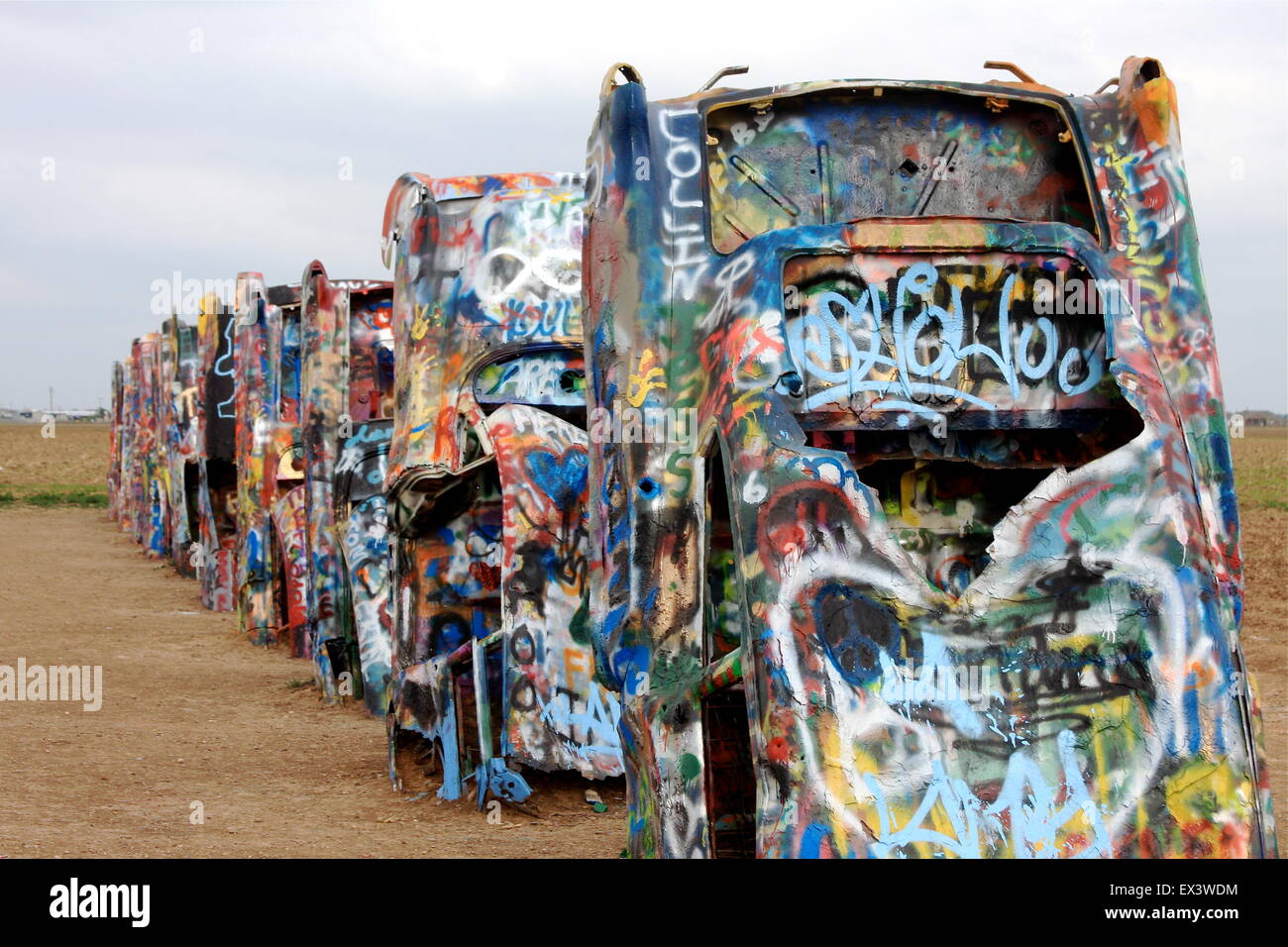 Cadillac Ranch near Amarillo, Texas, USA Stock Photo - Alamy