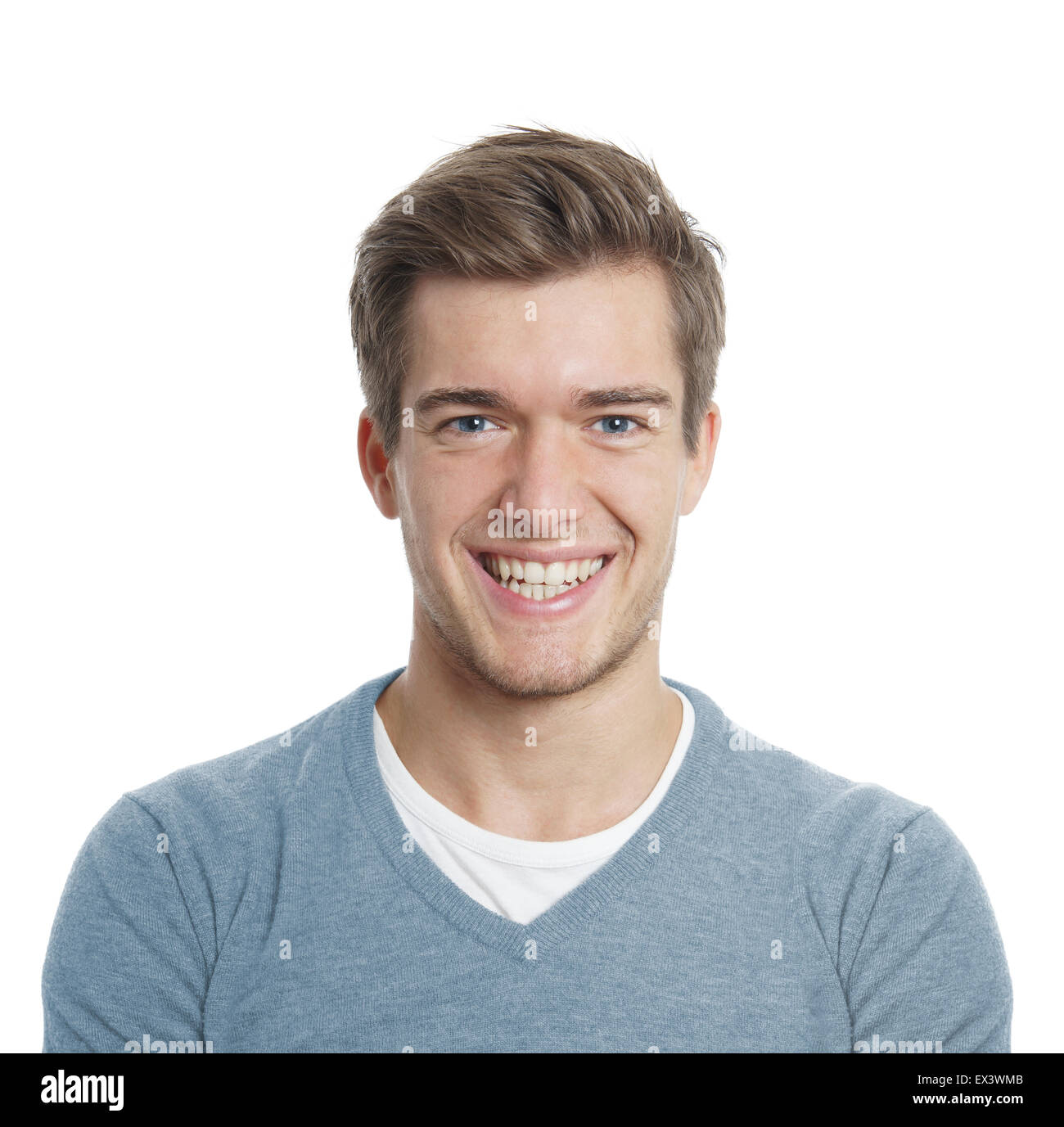 Young man happy smile attractive hi-res stock photography and images ...