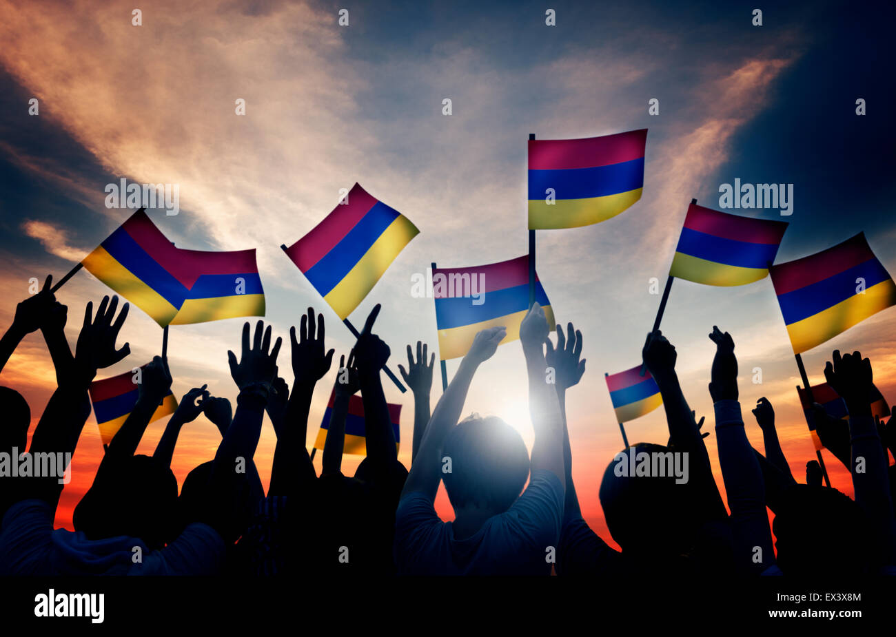 Waving armenian flag hi-res stock photography and images - Alamy