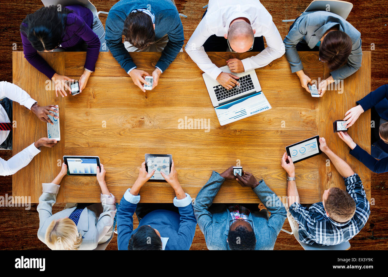 Communication Connection Digital Devices Technology Concept Stock Photo ...