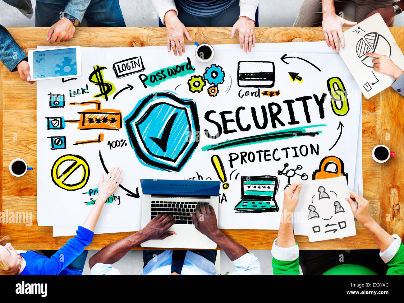 Ethnicity People Conference Discussion Security Protection Concept ...