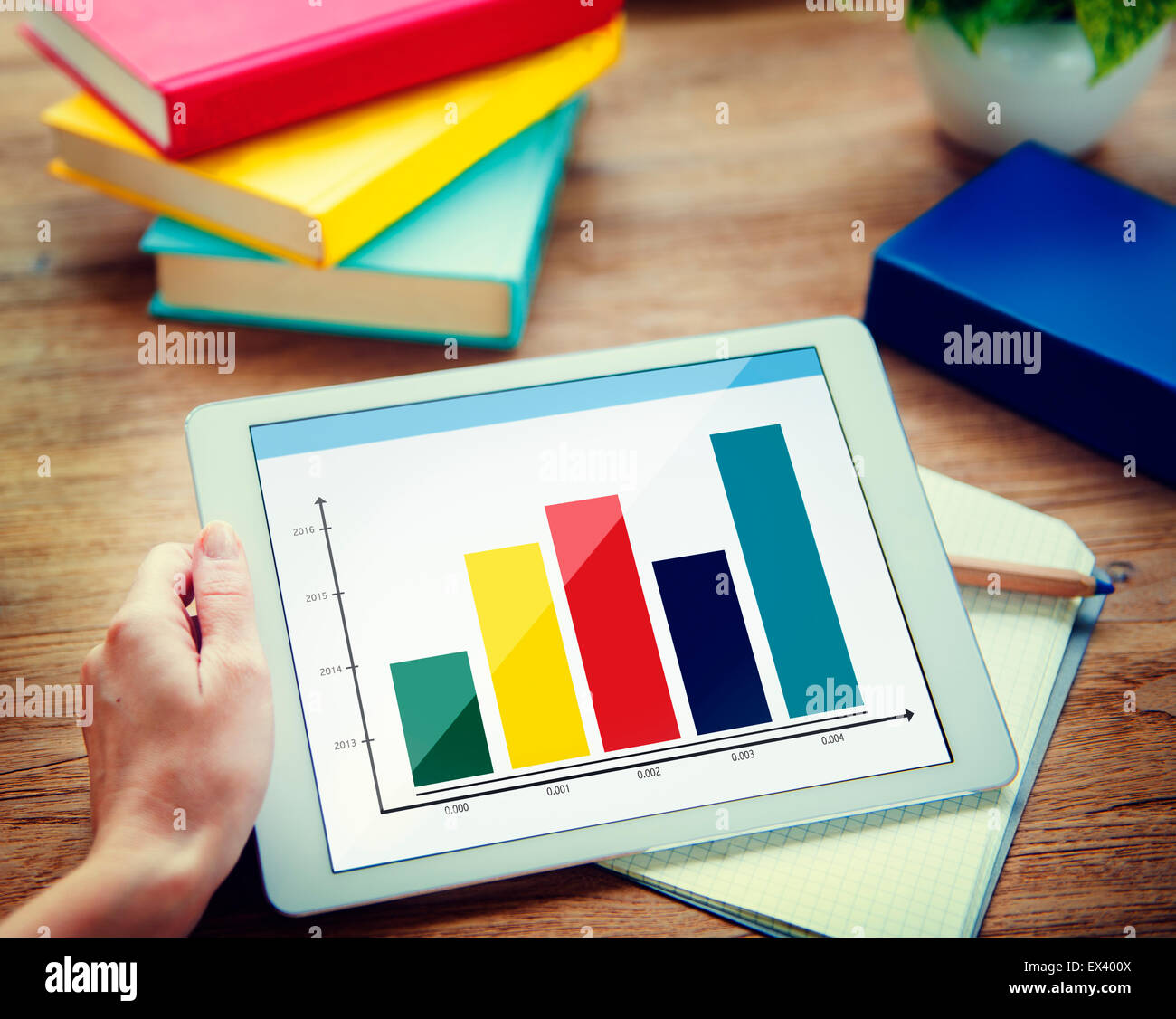 Bar Graph Information Digital Device Statistic Business Concept Stock ...