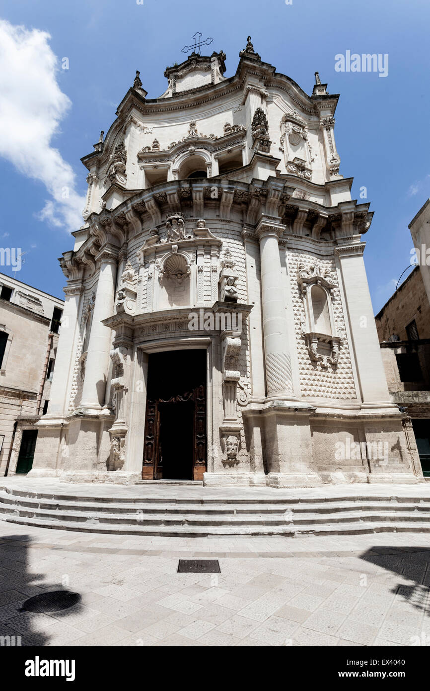 Chiesa San Matteo Lecce Apulia Italy Stock Photo Alamy