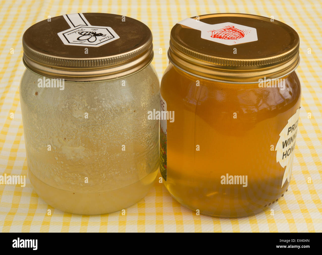 jars of honey Stock Photo Alamy