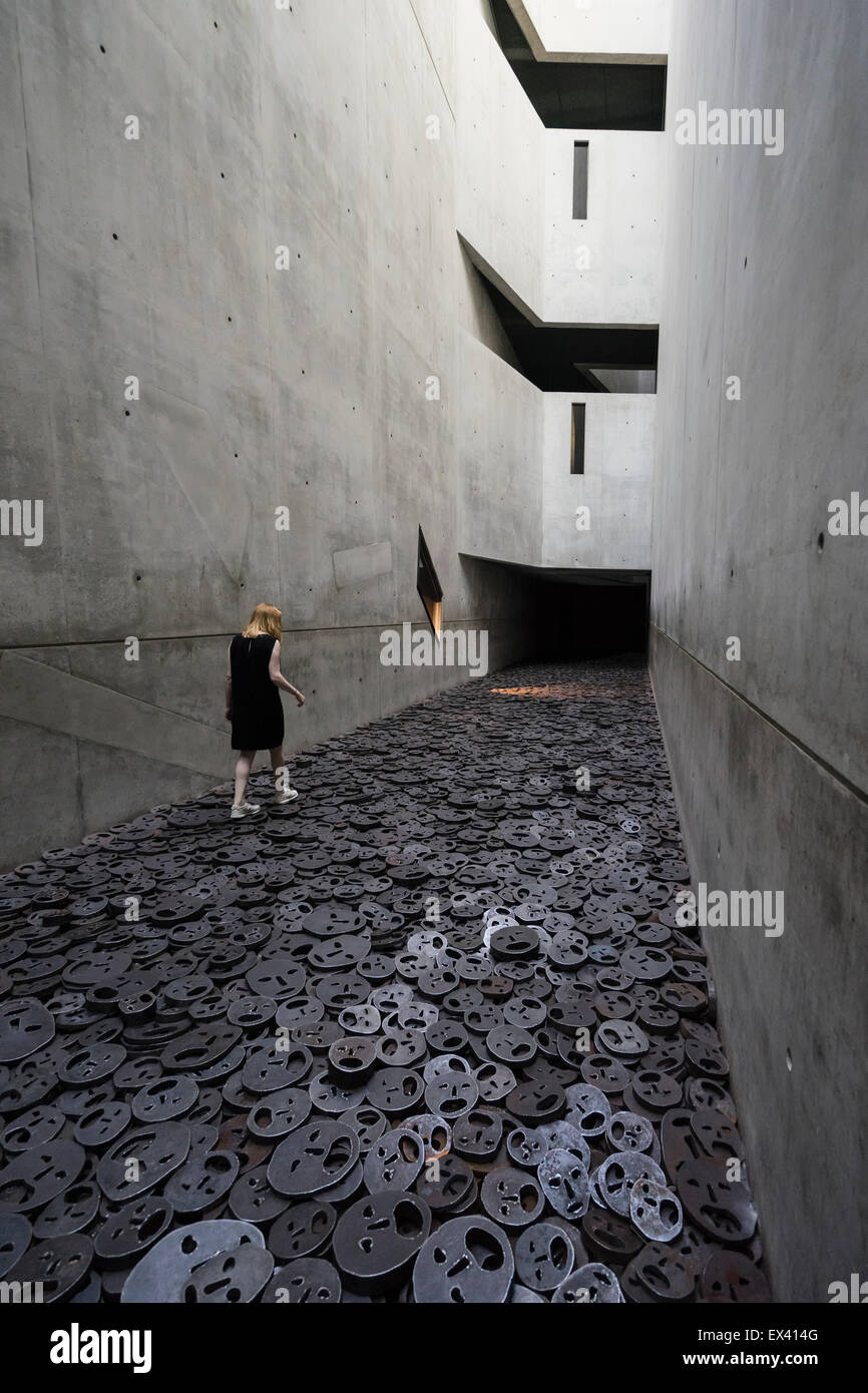 Interior architecture of the Memory Void room at the Jewish Museum in Kreuzberg Berlin Germany Stock Photo