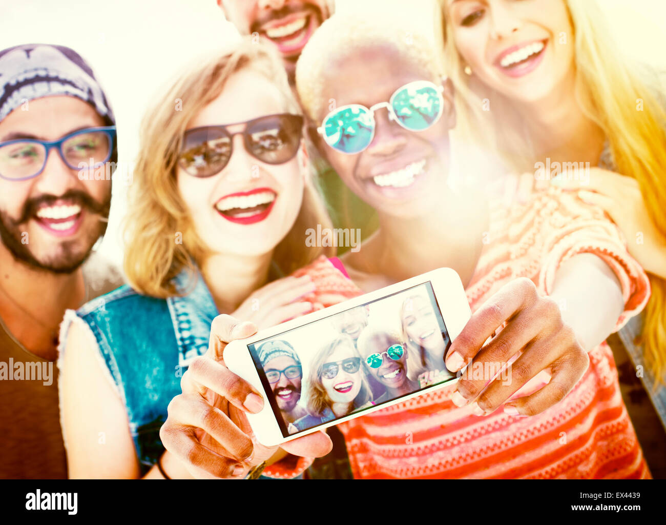  Taking pictures of self and friends hi-res stock photography and images ...