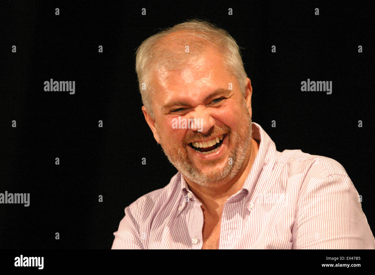 Somma Vesuviana, Italy. 06th July, 2015. Gianmarco Cesario during the press conference of Summarte. Credit:  Salvatore Esposito/Pacific Press/Alamy Live News Stock Photo