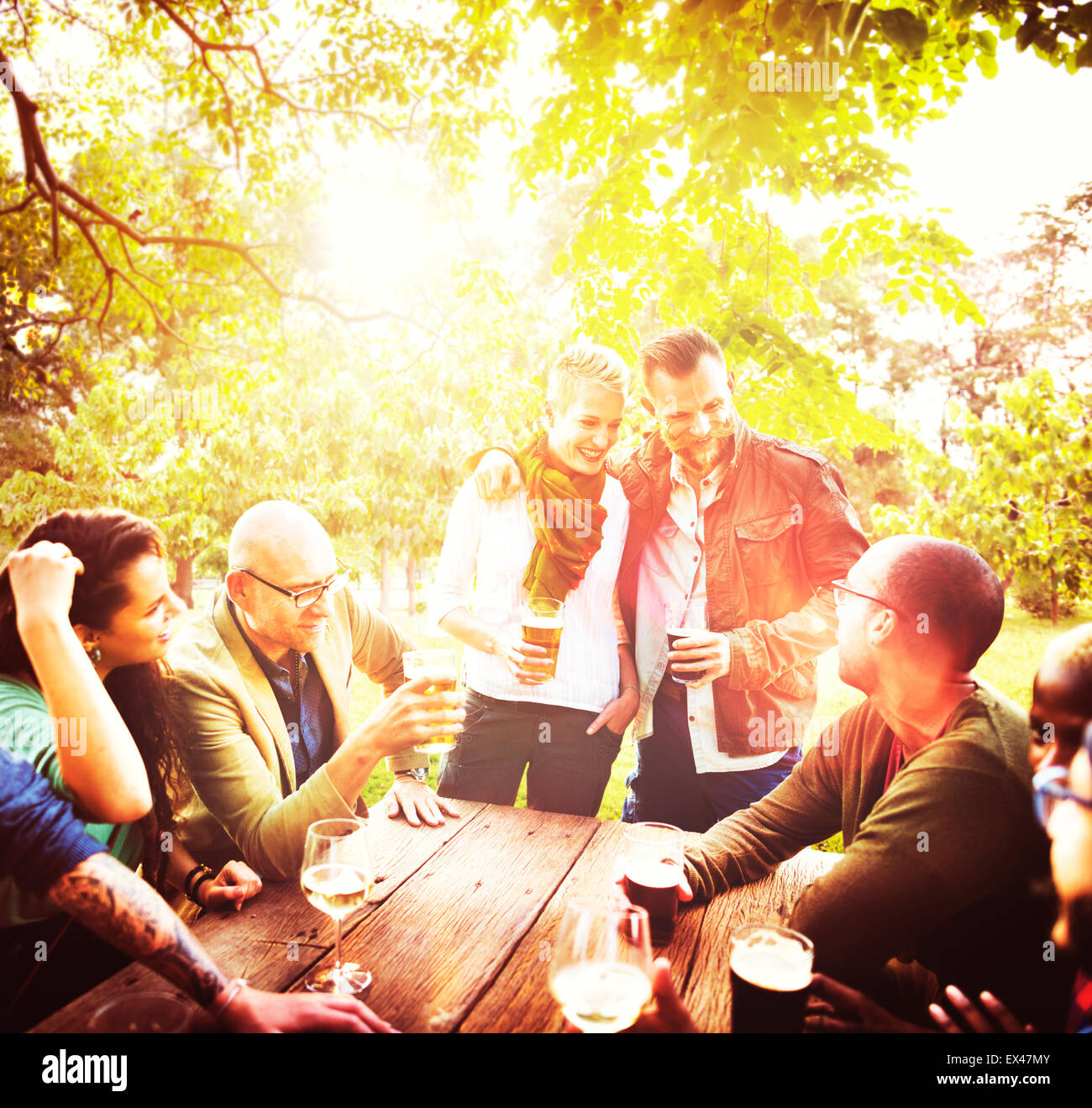 Picnic friends celebration hires stock photography and images Alamy