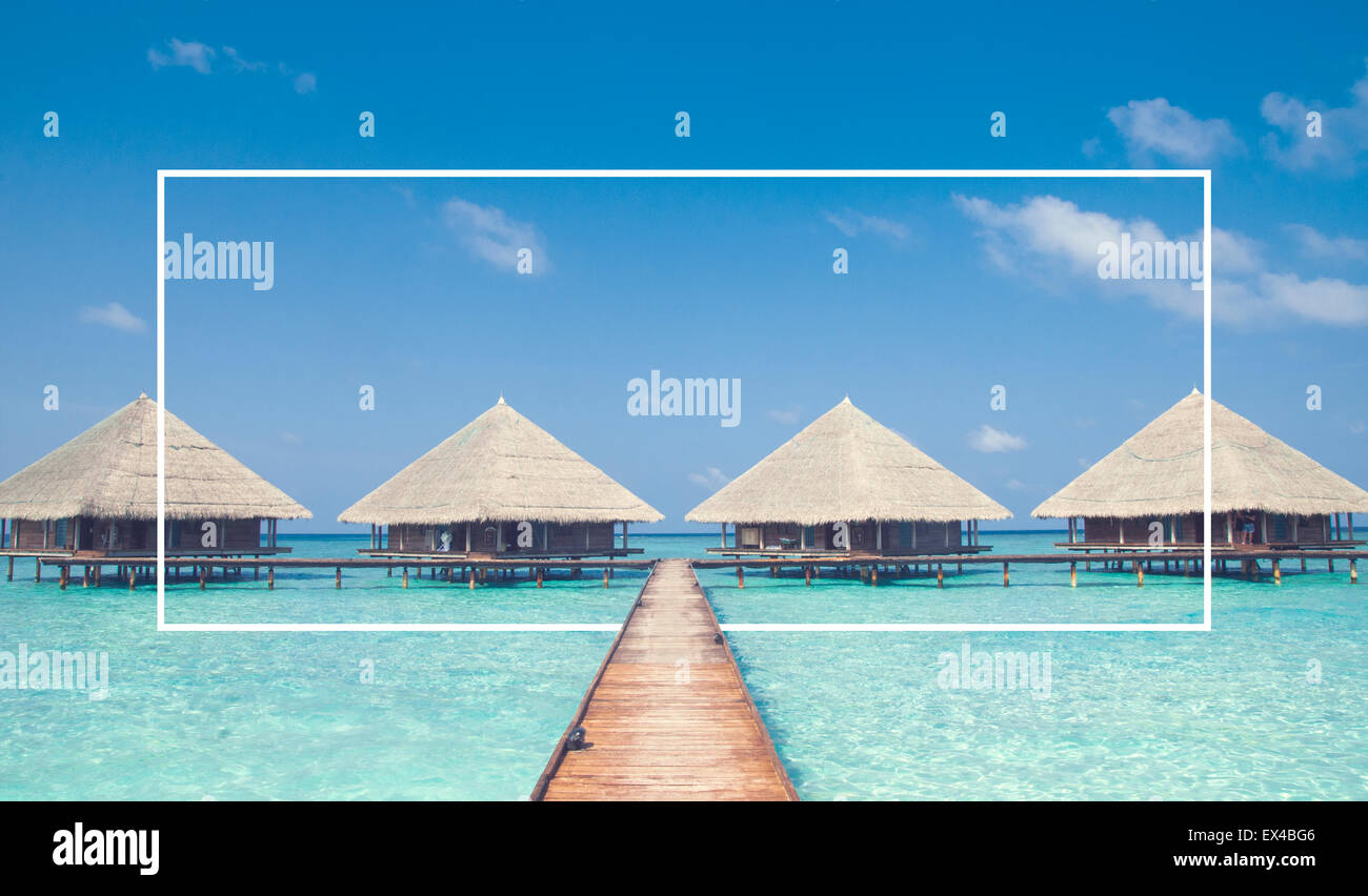 Beach Tropical Refreshing Vocation Island Concept Stock Photo
