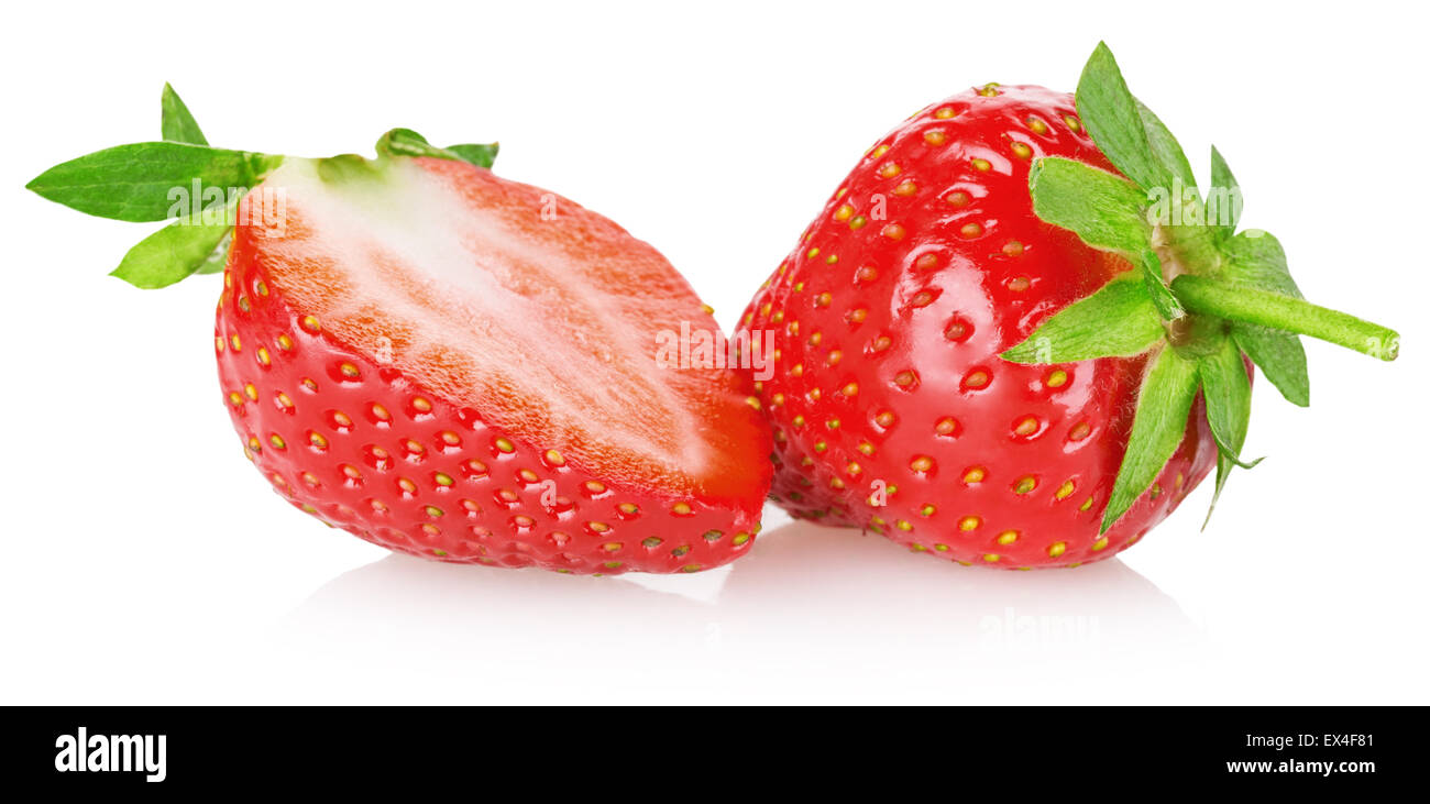 tasty strawberry isolated on the white background Stock Photo - Alamy