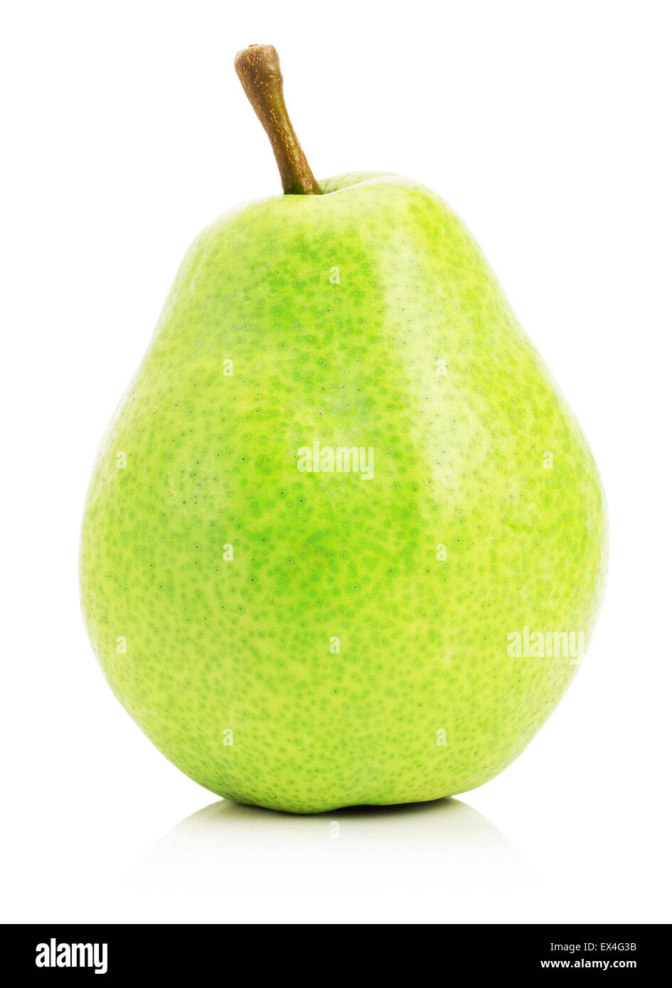 green pear isolated on the white background Stock Photo - Alamy