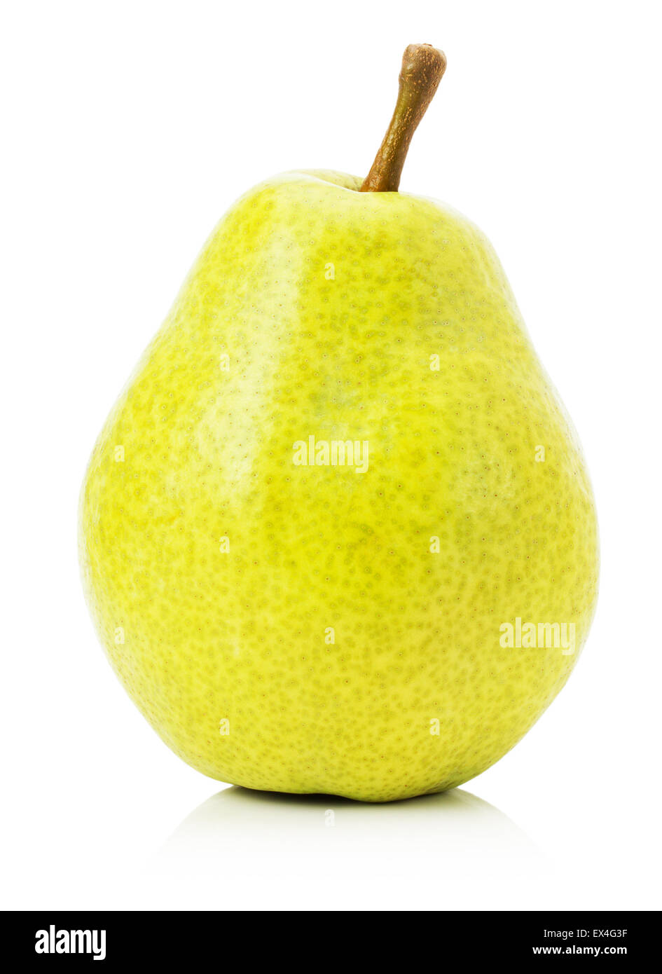 yellow pear isolated on the white background. Stock Photo