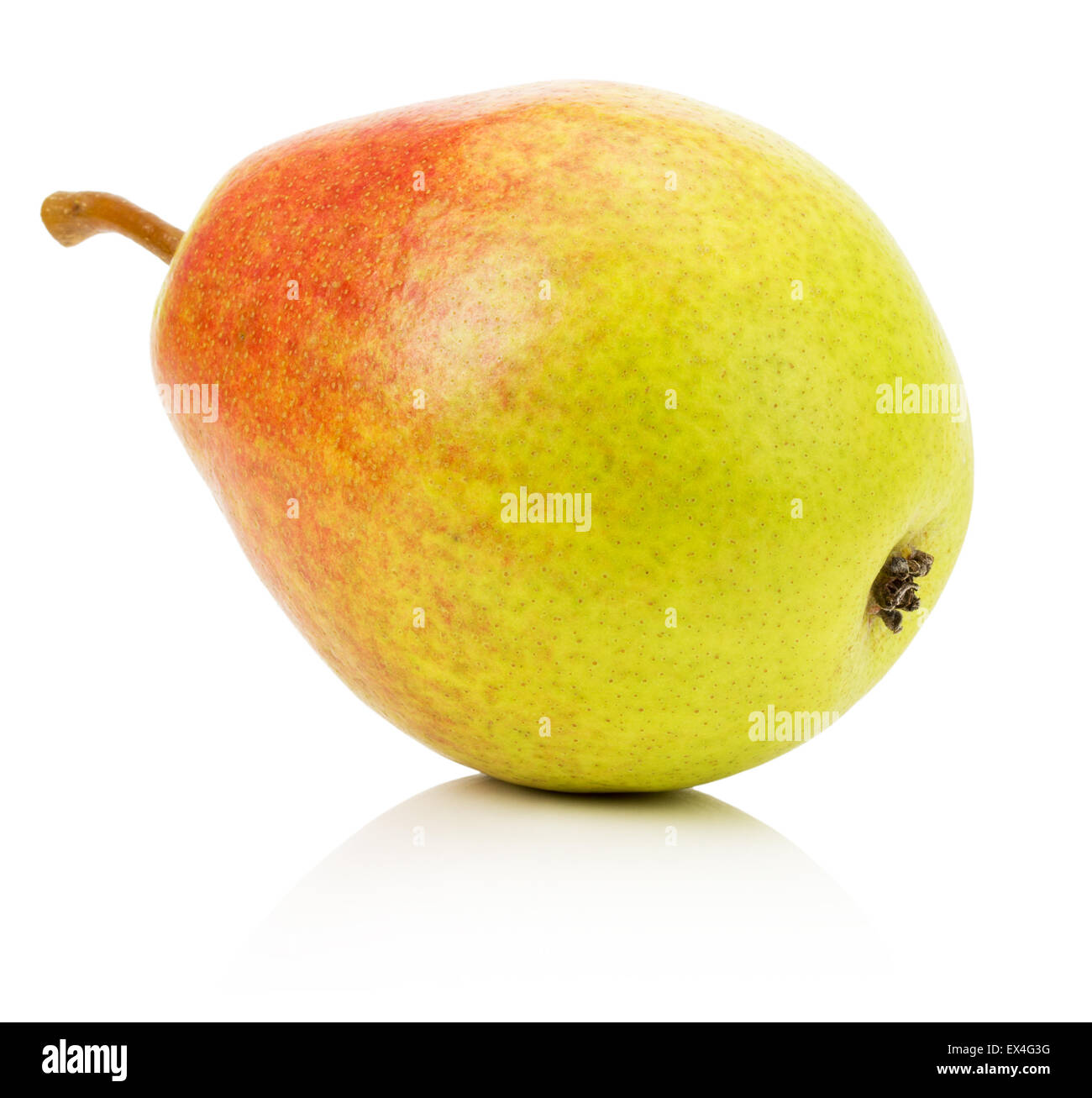 juicy pear isolated on the white background. Stock Photo