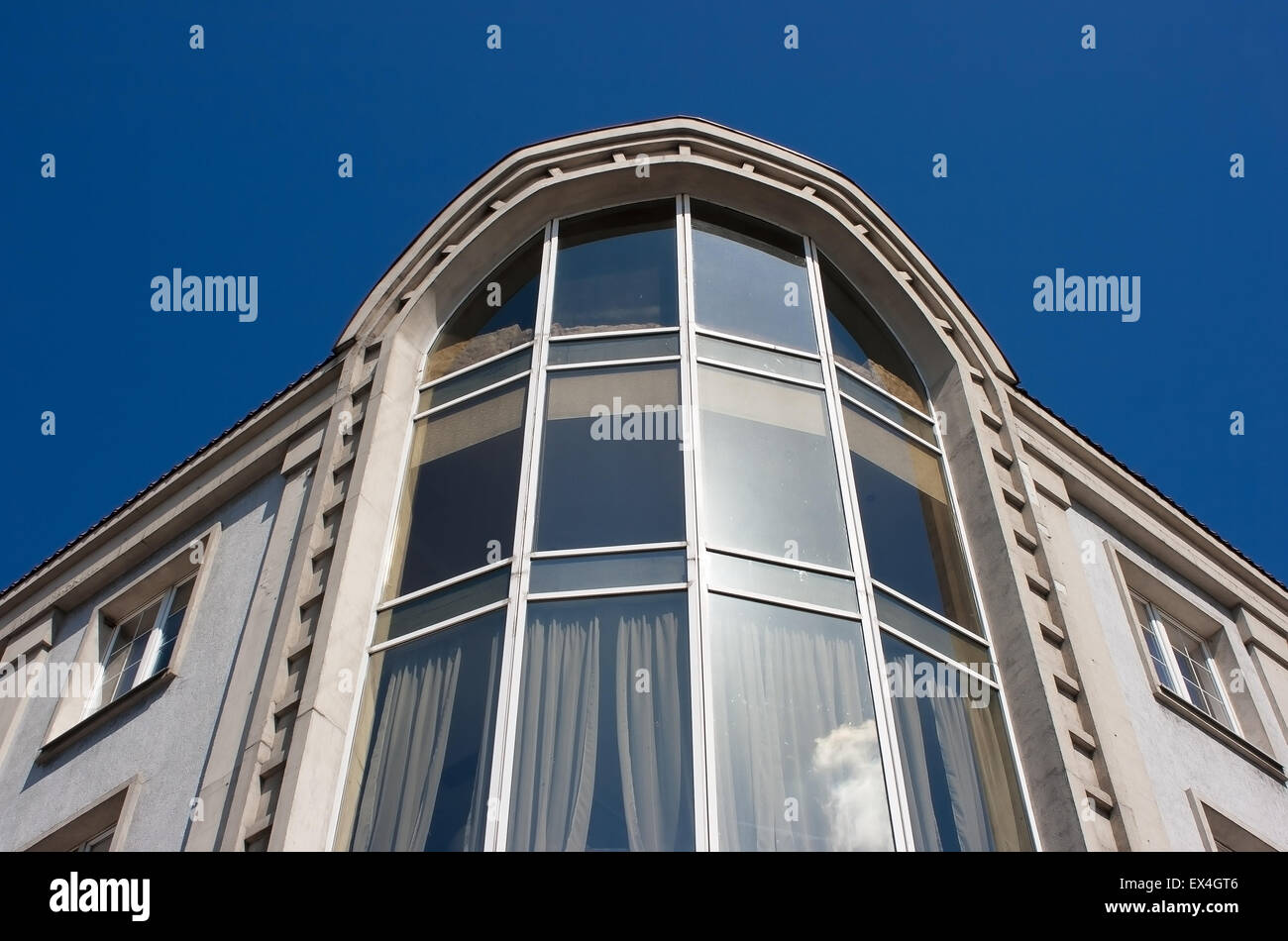 windows of the new building as a geometric pattern closeup Stock Photo ...