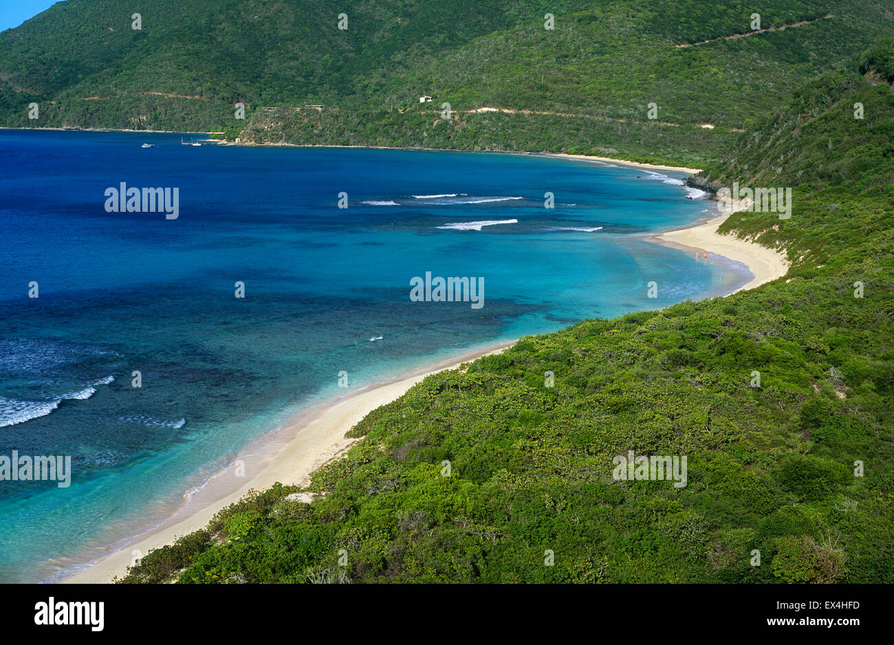 North America, Caribbean, British Virgin Islands, Virgin Gorda, Savannah Bay Stock Photo