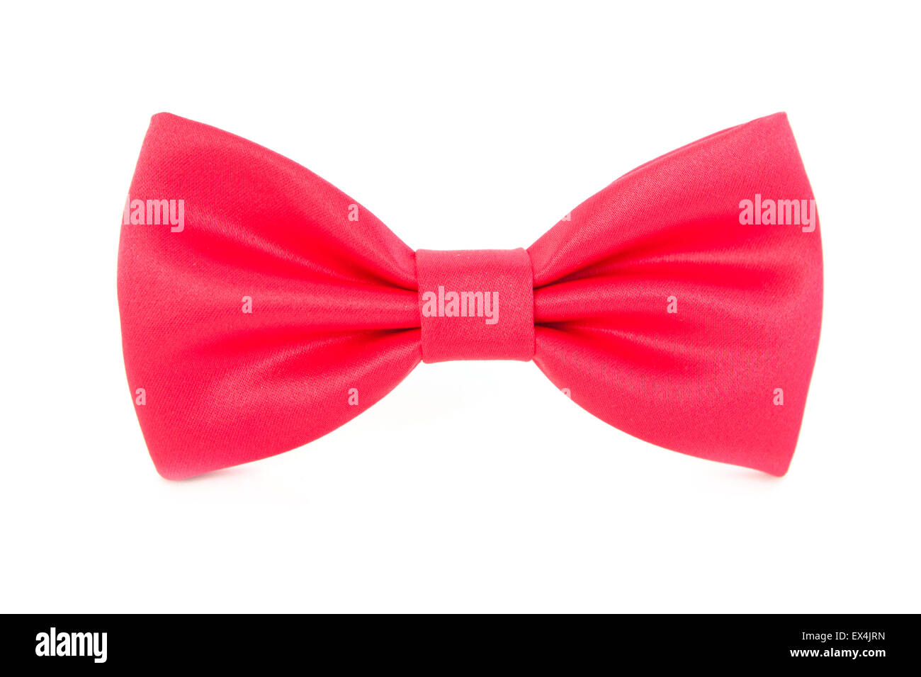 Red bow tie isolated on the white Stock Photo