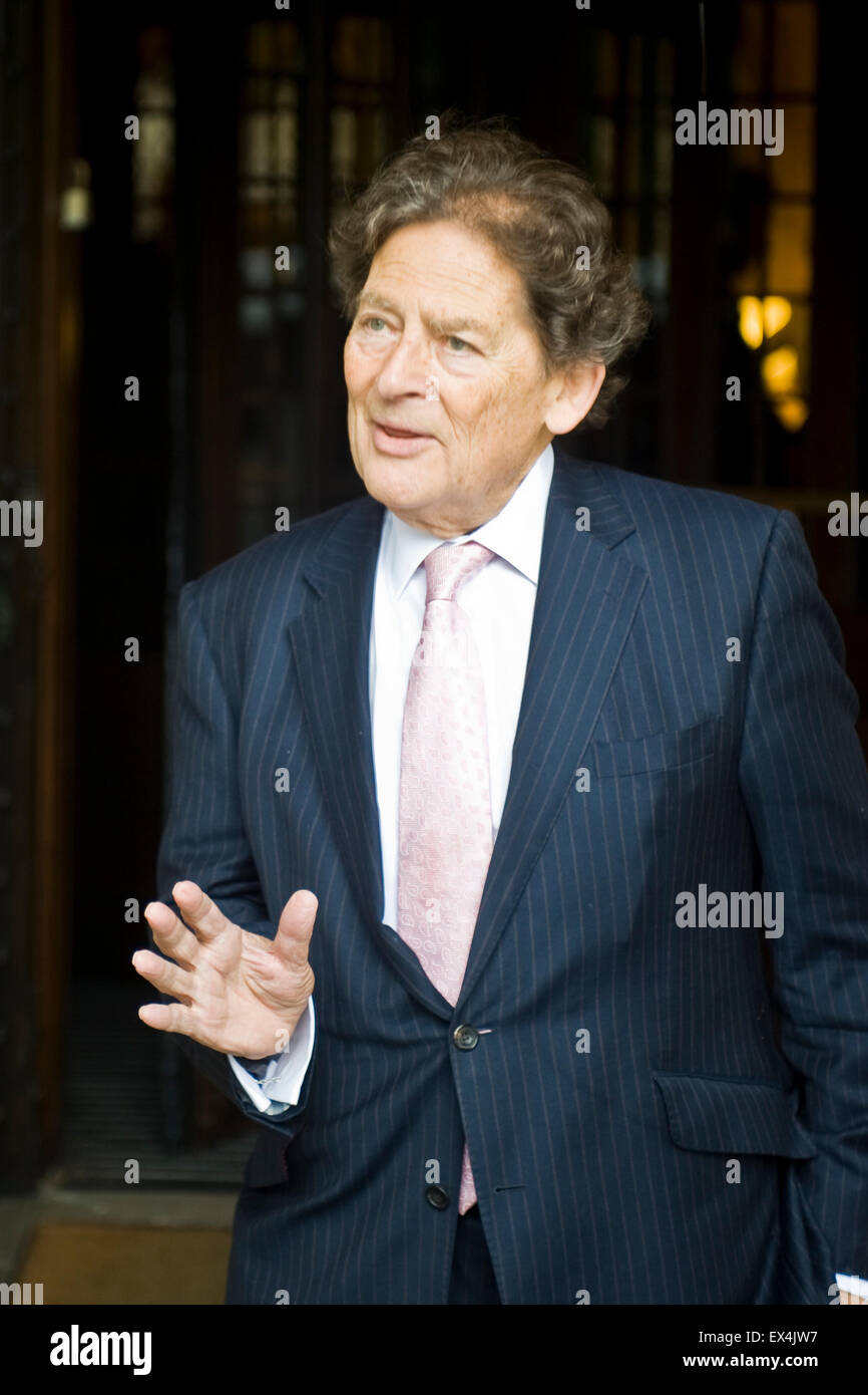 Lord Nigel Lawson at the House of Commons Stock Photo - Alamy