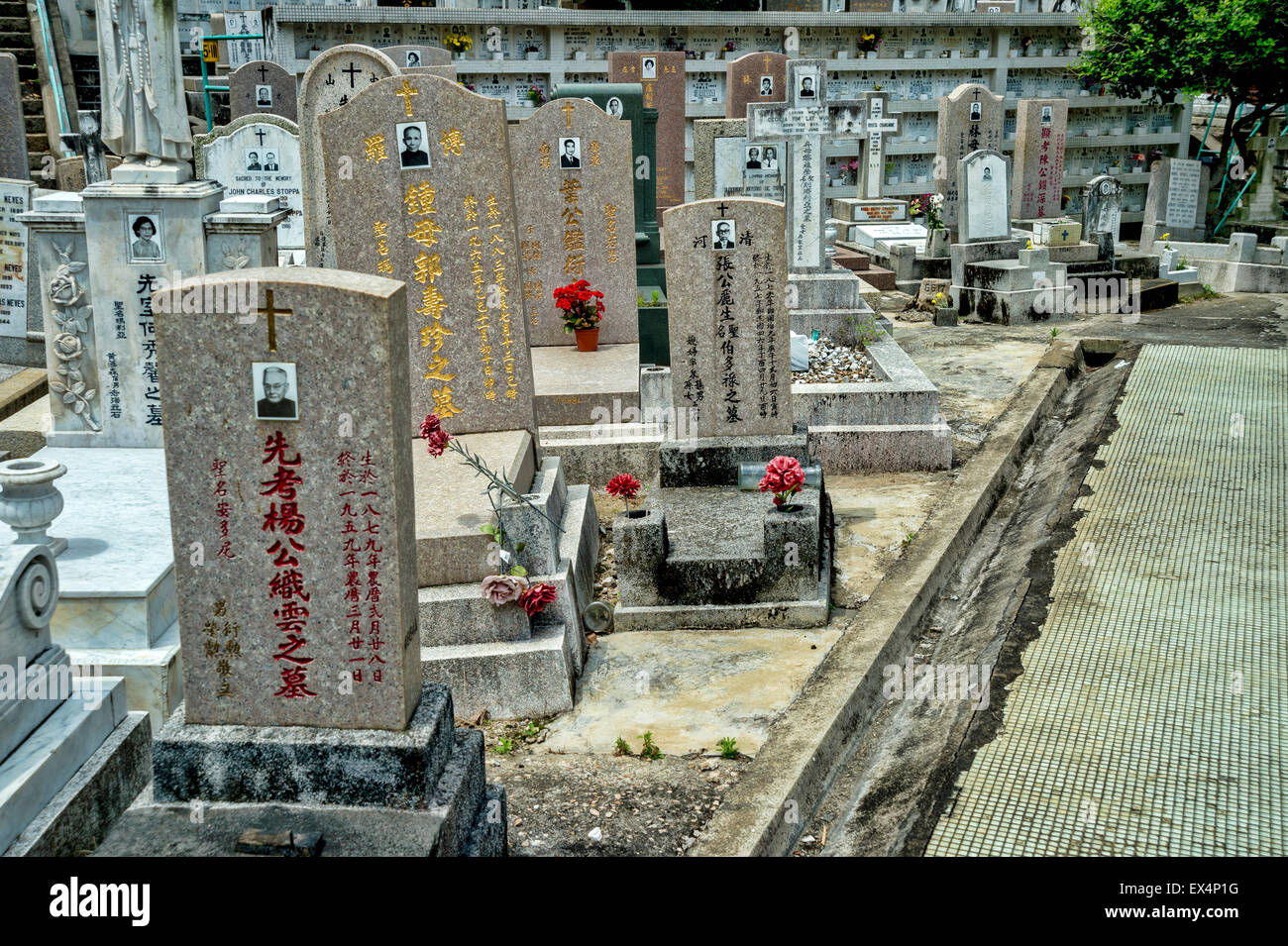 St. Michael's Catholic Cemetery in Hong Kong Stock Photo Alamy
