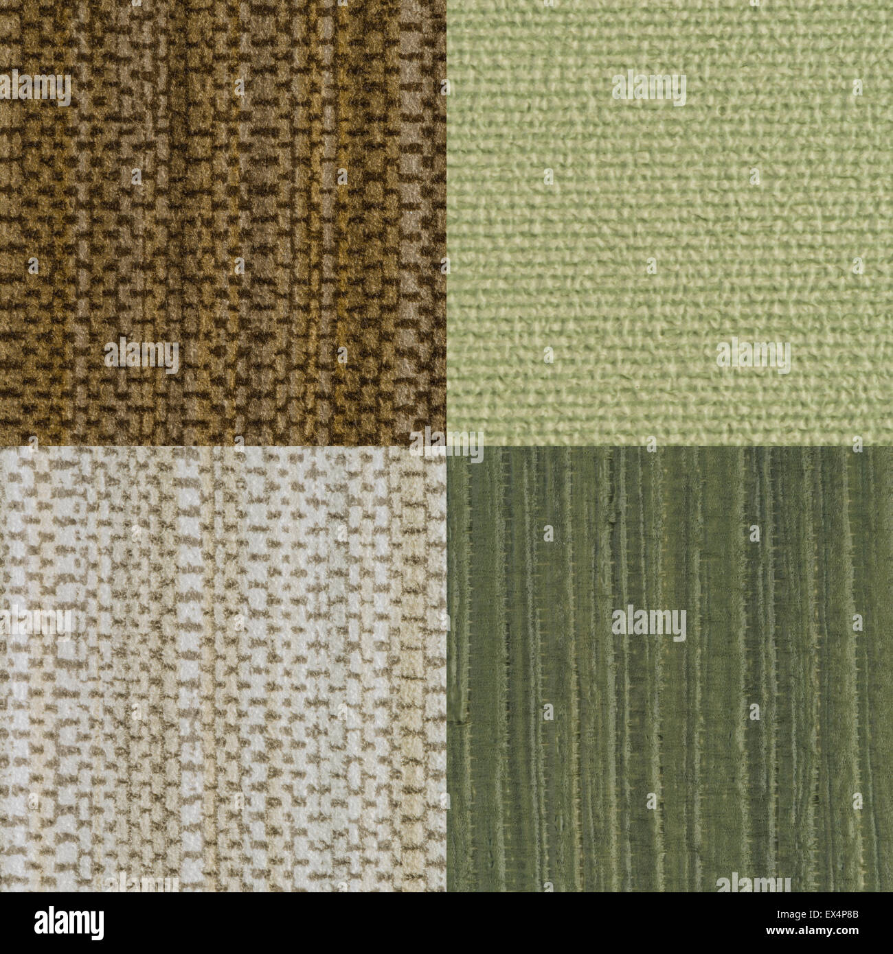 Set of green vinyl samples, texture background Stock Photo Alamy