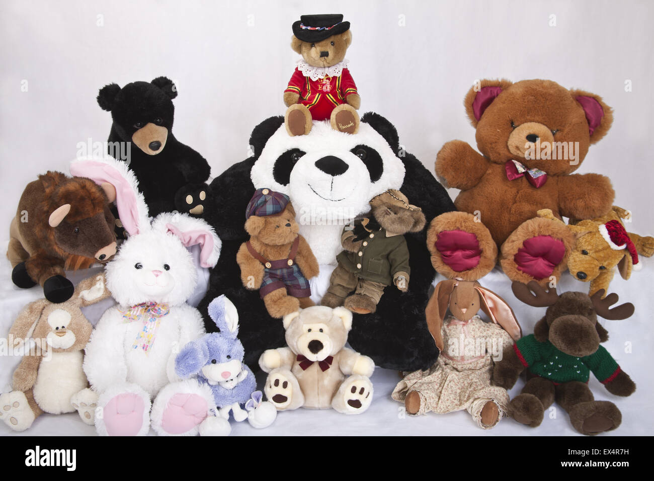 collection of stuffed animals