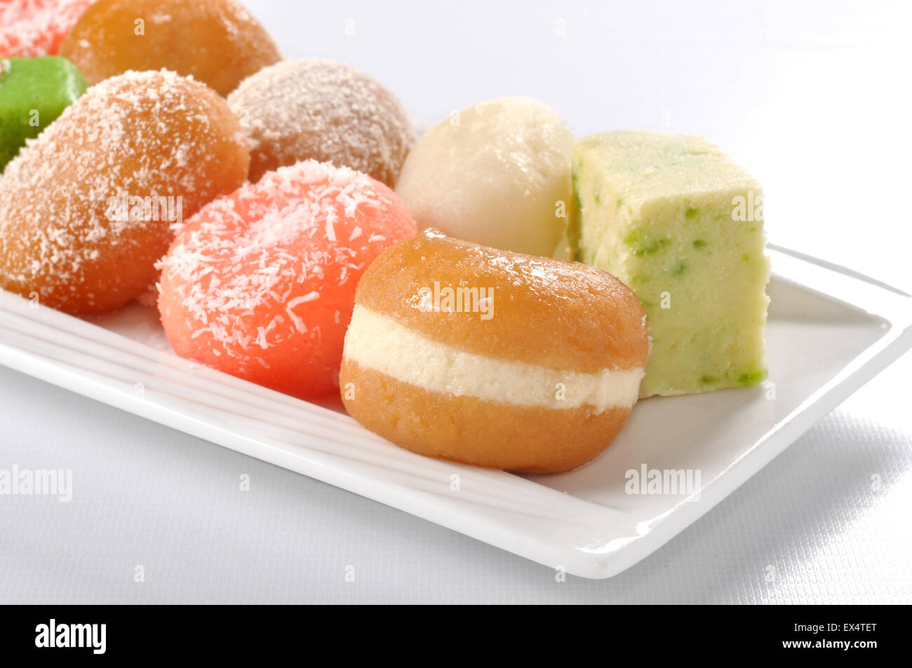 Delicious Mix Mithai Stock Photo