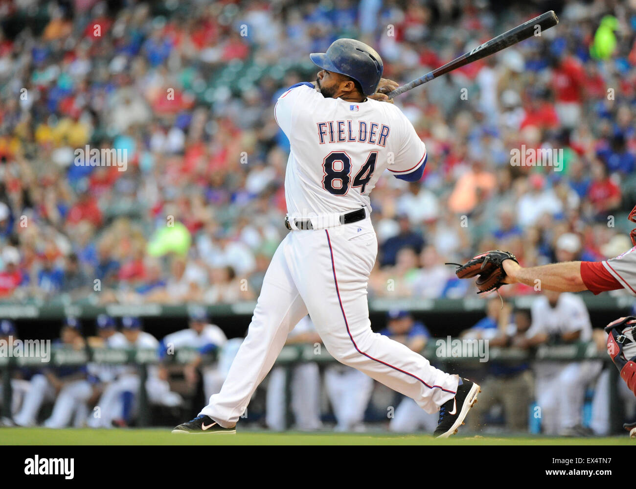 Texas rangers designated hitter prince fielder 84 hi-res stock ...