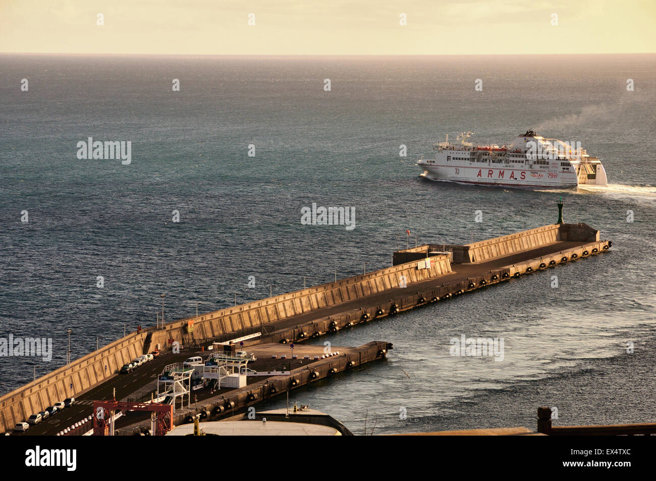 Harbour of San Sebastian de la Gomera, Canary Islands, Spain Stock Photo