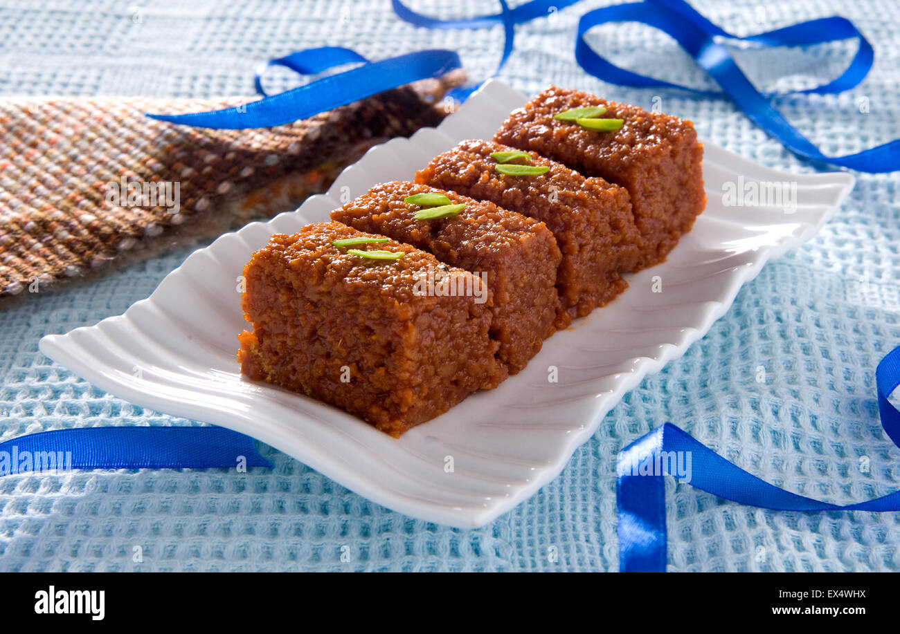 Habshi Halwa Known as Multani Sohan Halwa Stock Photo Alamy
