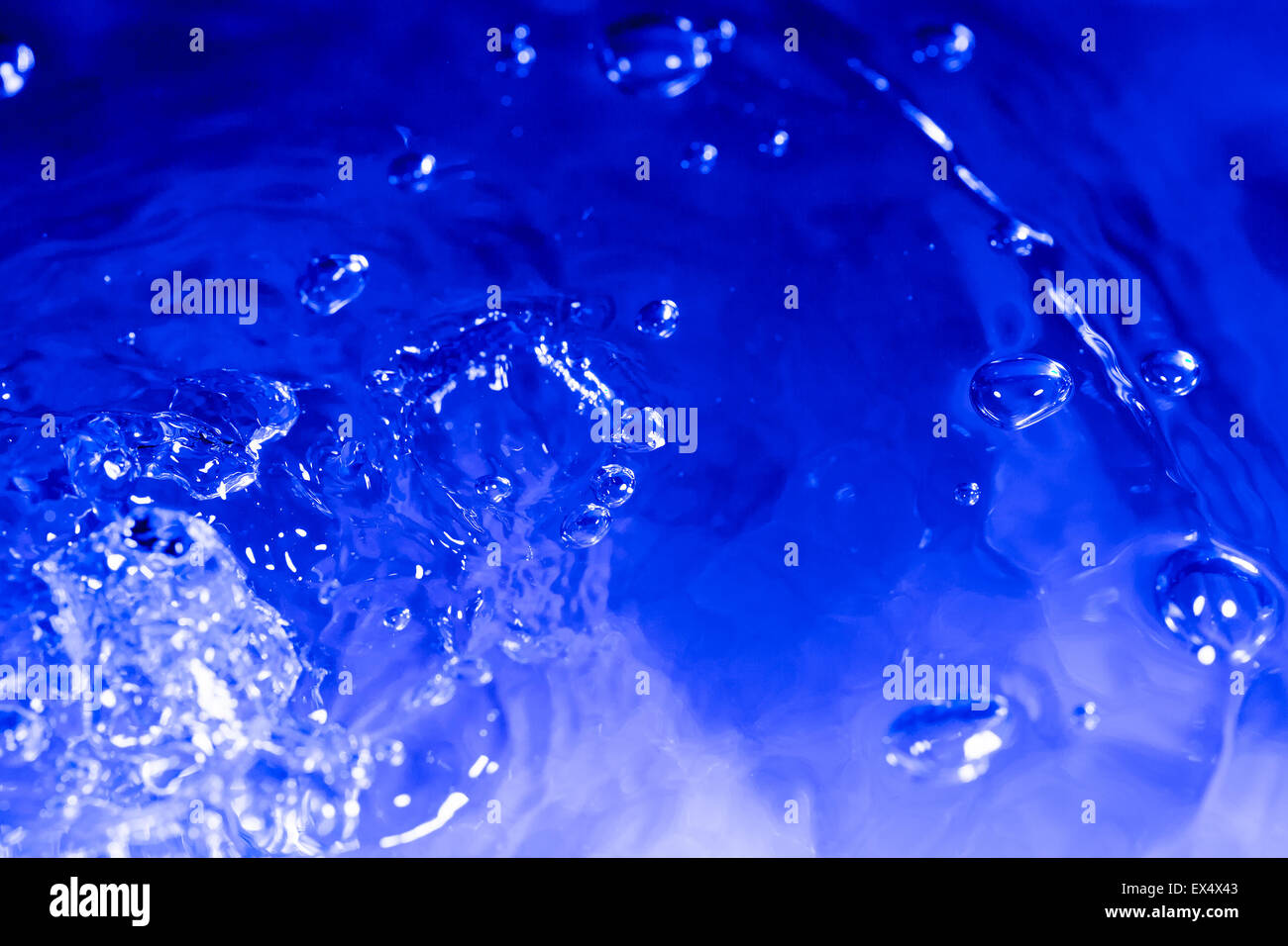 very nice abstract background of blue water drops from splash Stock ...