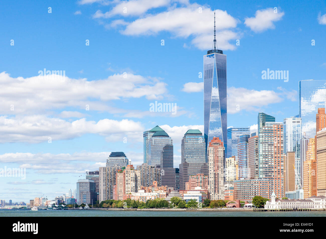 Skyline downtown Manhattan in New York City Stock Photo Alamy