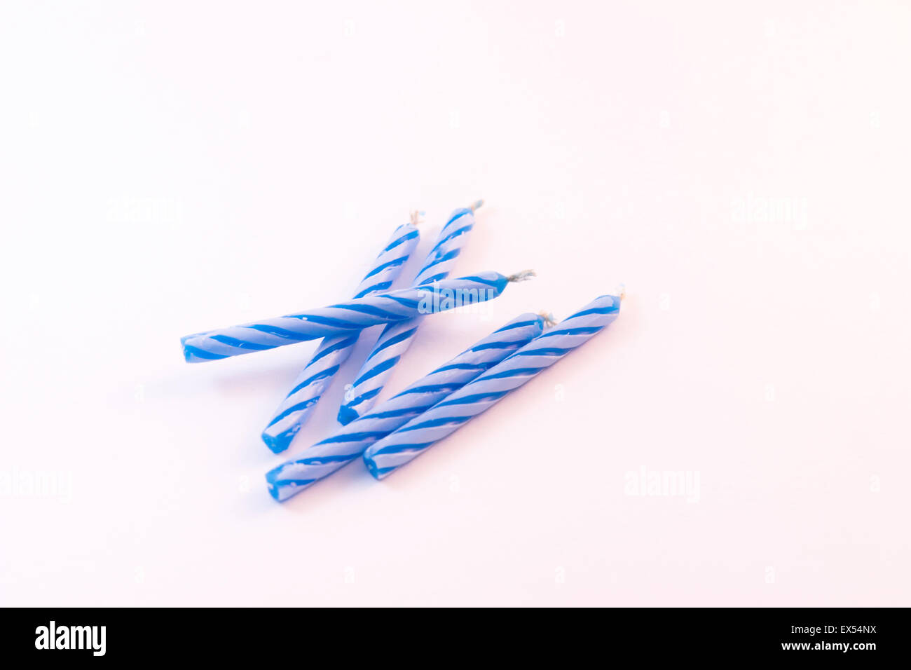 Birthday Candles party wax birthday lit event celebration Stock Photo