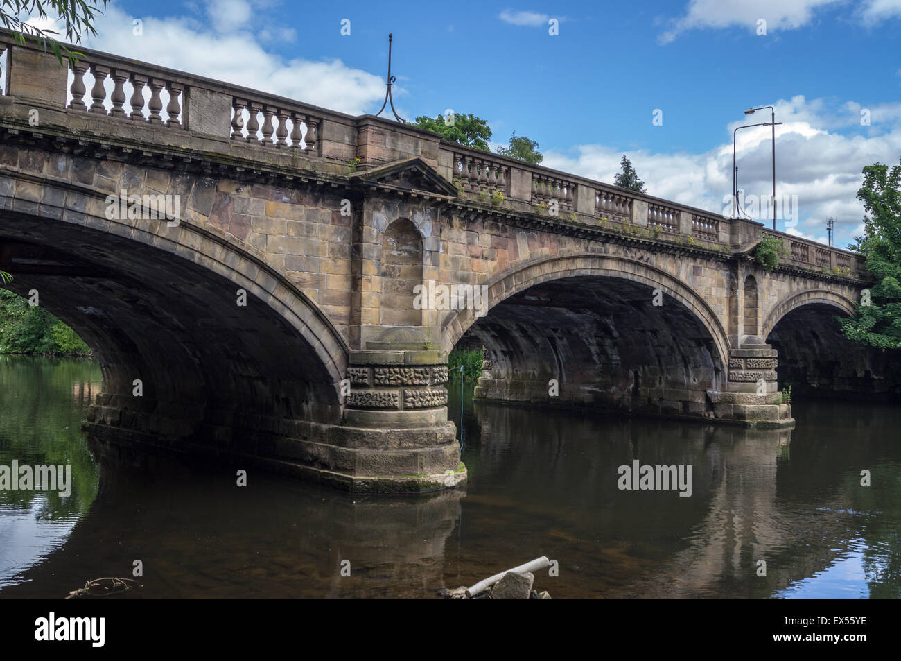 St. Mary's Bridge, 1778-93 by Thomas Harrison, Sowter Road, Derby, Derbyshire, England Stock Photo